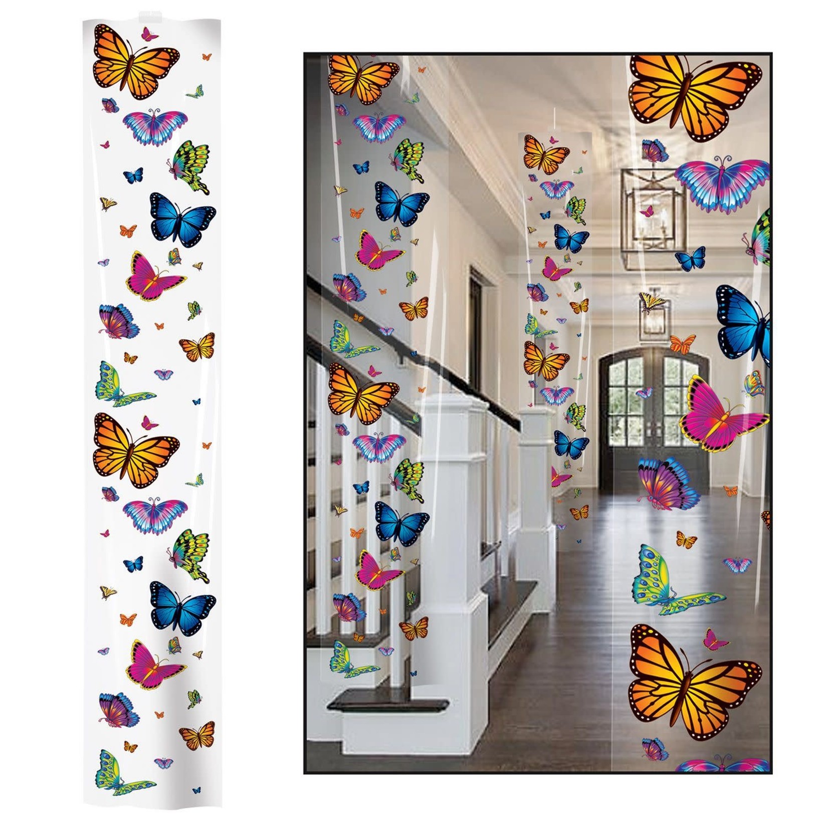Butterfly 6ft Party Panels 3ct