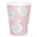 Stylish Swan Party 9oz Cups 8pcs