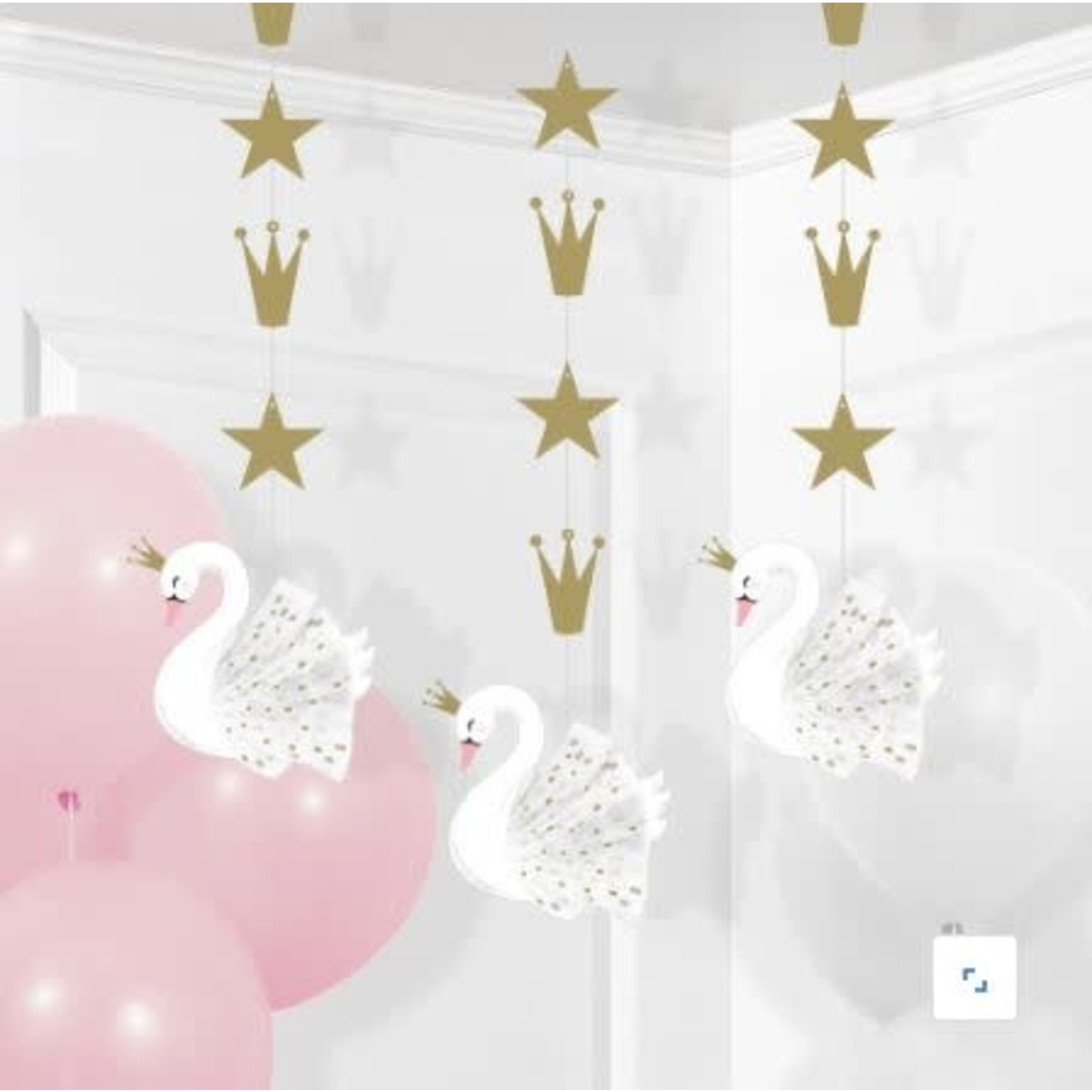 Stylish Swan Party Hanging Cutouts