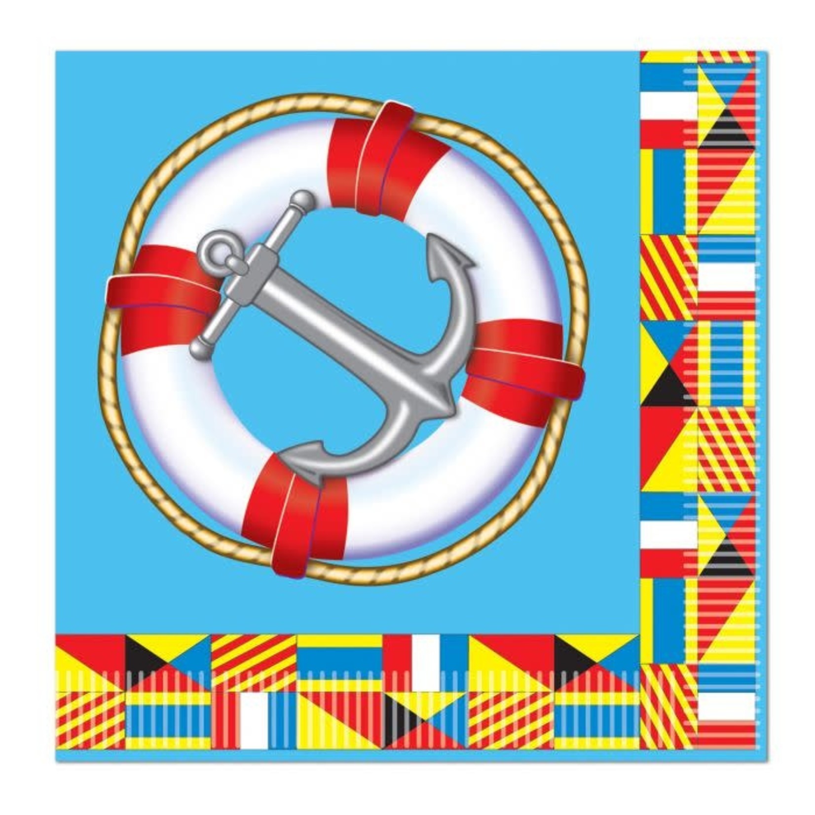 Nautical Luncheon Napkins 16pcs