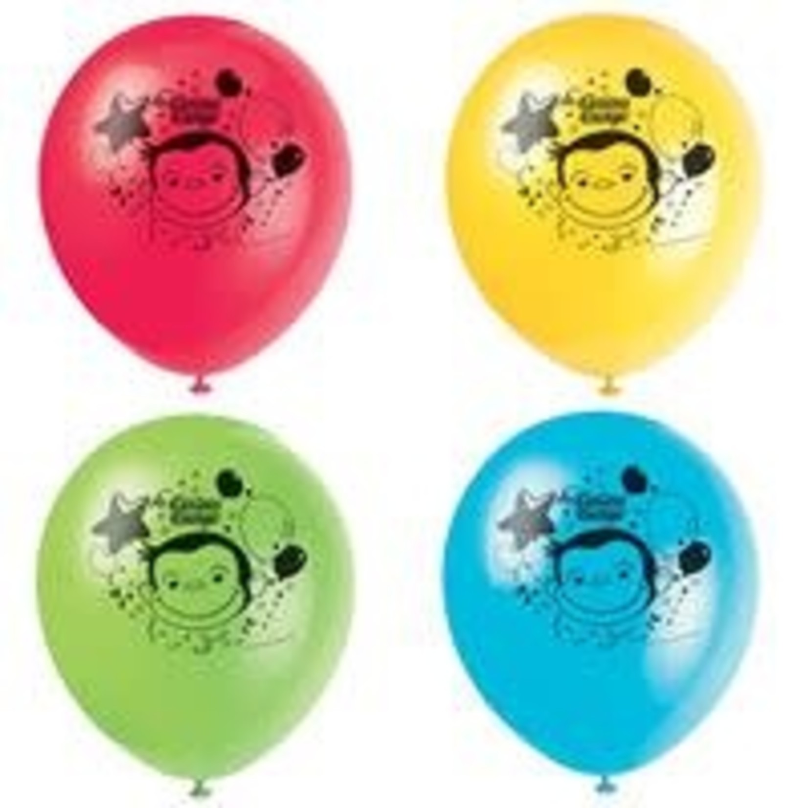 Curious George Balloons 8ct.
