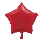 18" Red Solid Star Balloon