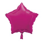 18''  Hot Pink Solid Star Balloon