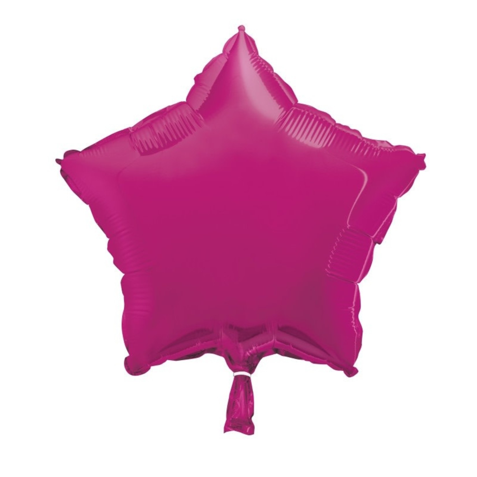 18''  Hot Pink Solid Star Balloon