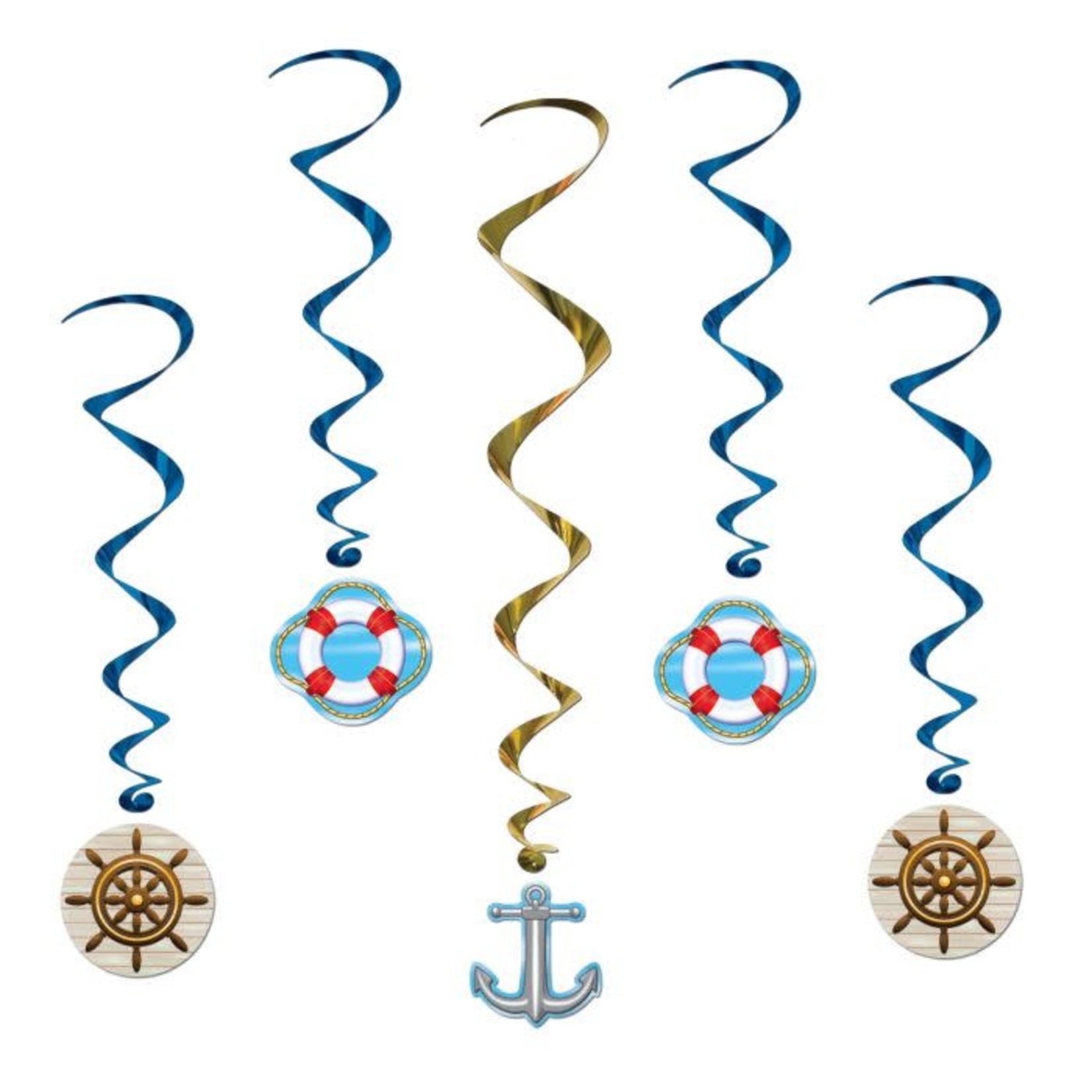 Cruise Whirls Hanging Decorations 5pcs