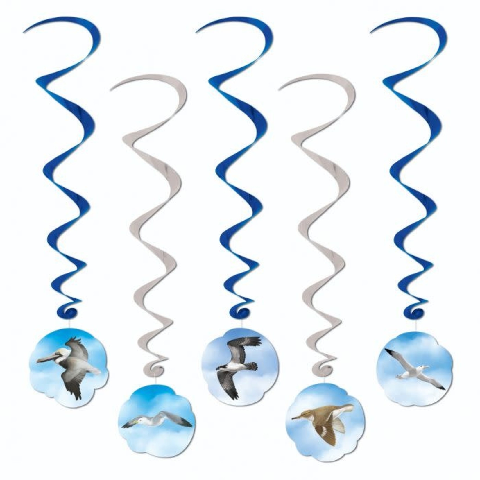 Ocean Bird Whirls 5pcs