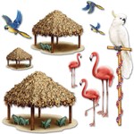 Tiki Hut & Tropical Bird Props