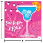 Summer Sippin Napkins 16pcs