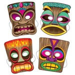 Tiki Masks 4pcs