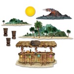 Tiki Bar & Island Props 8pcs