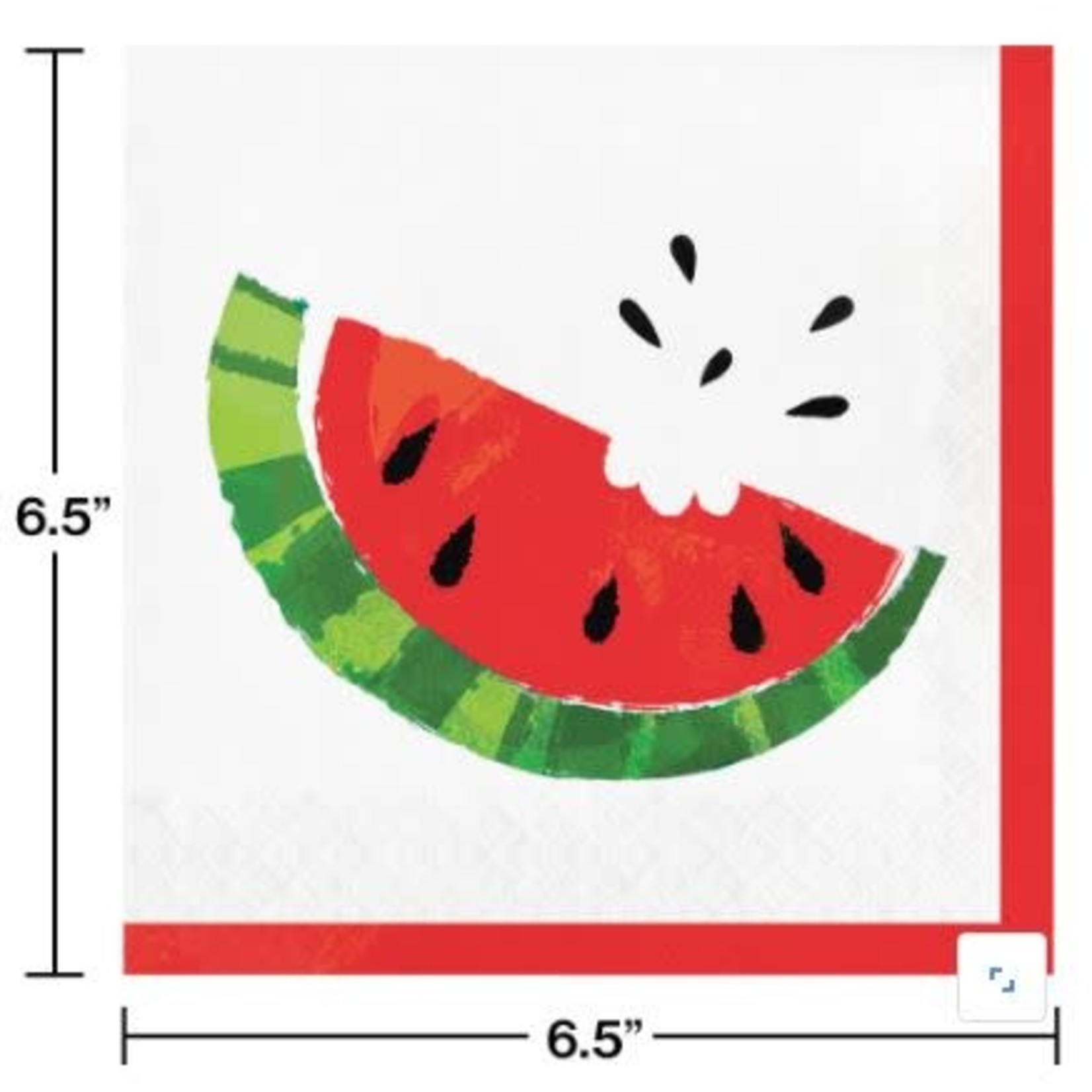 Juicy Watermelon Luncheon Napkins 16ct