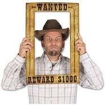 Western Wanted Photo Fun Frame