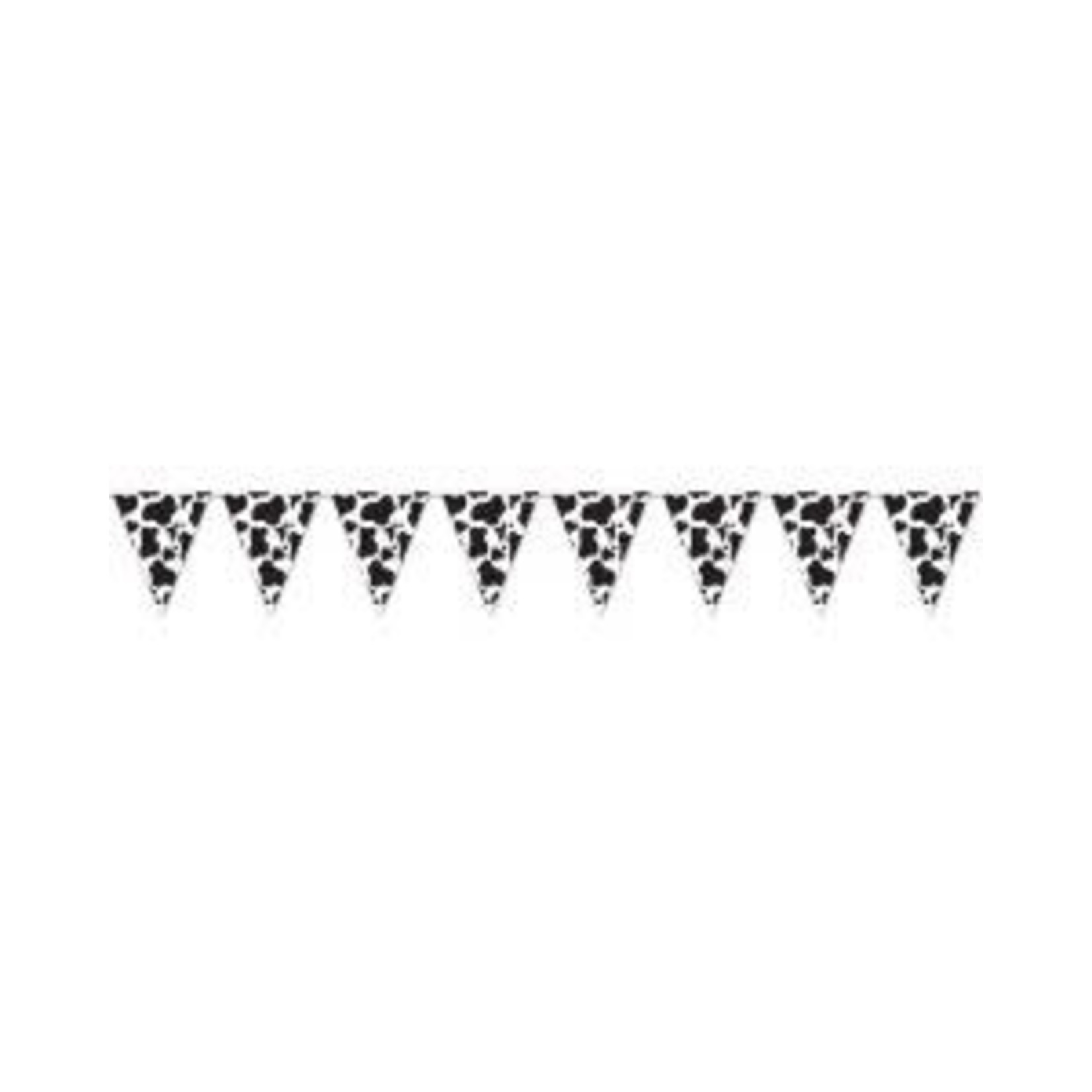 Cow Print Pennant Banner