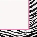 16 ZEBRA PASSION LUNCH NAPKINS
