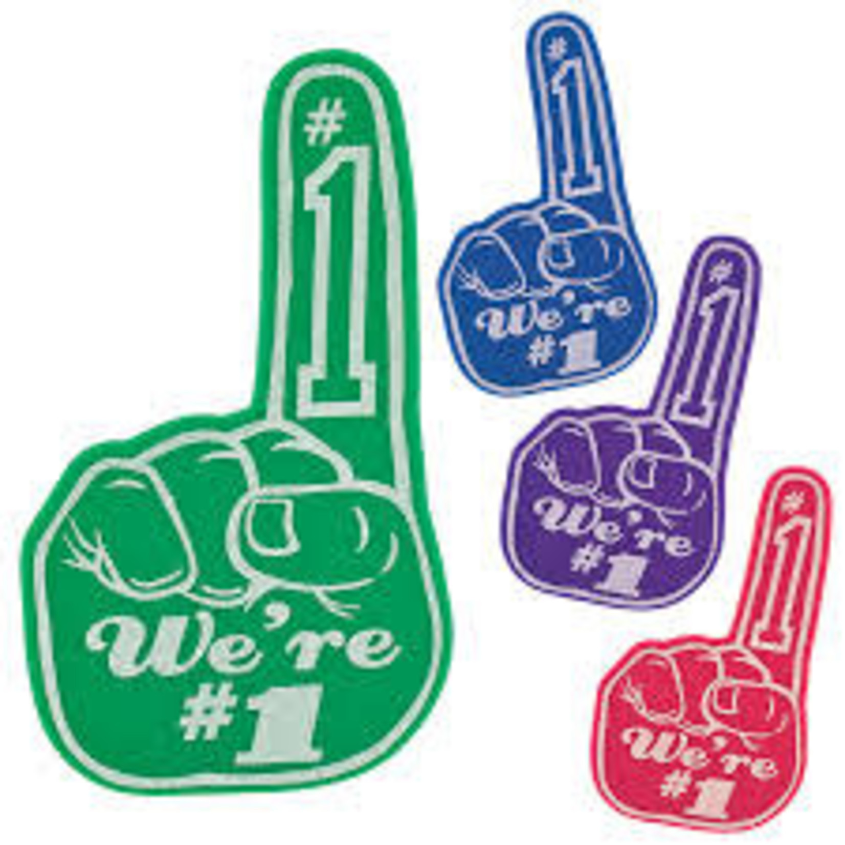 #1 Mini Foam Fingers 6ct