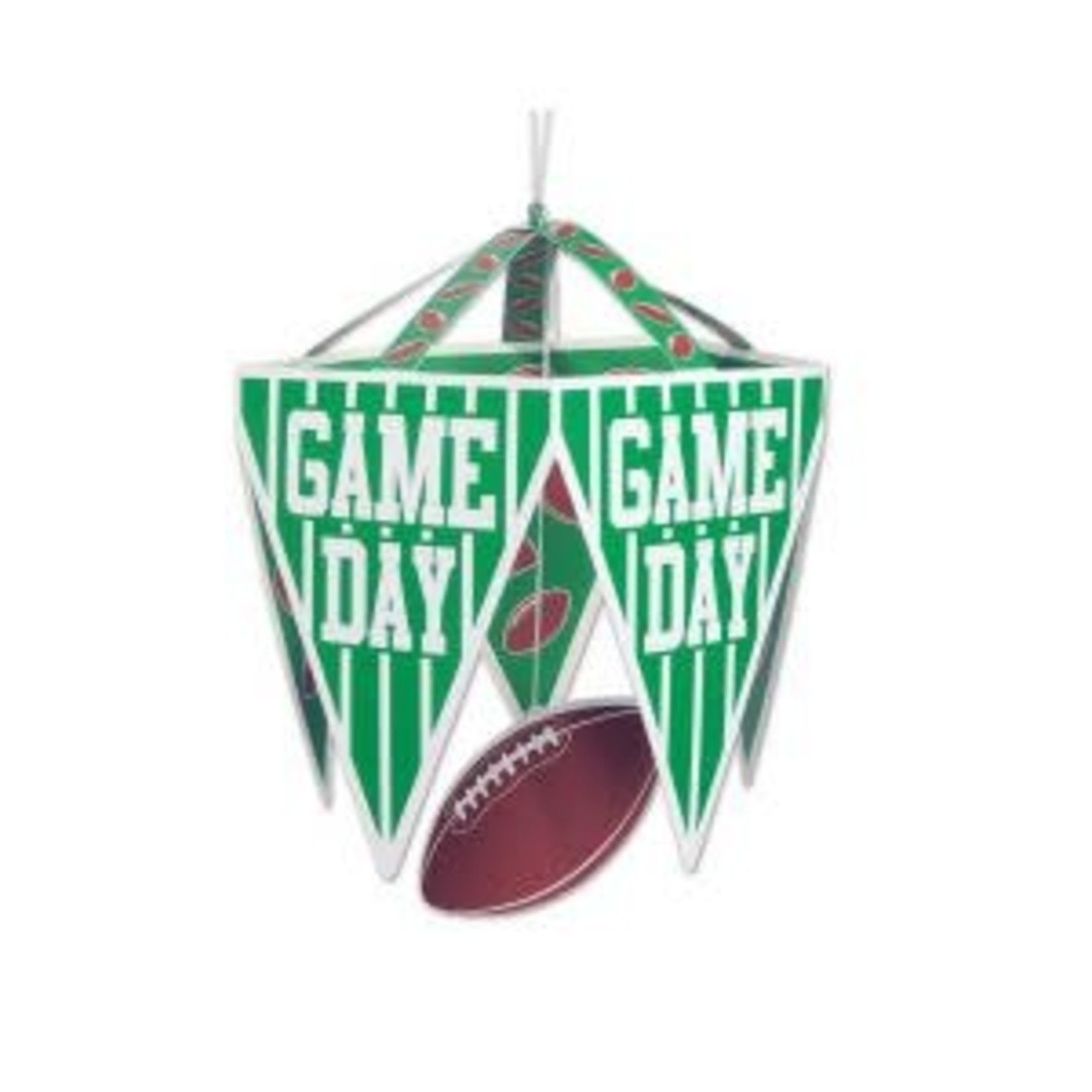 Football Game Day Pennant Chandelier