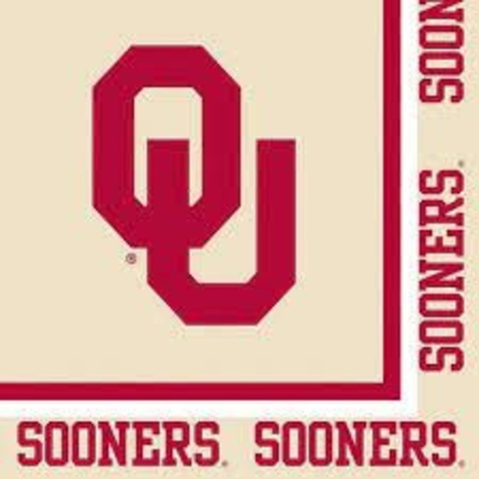 Univ of Oklahoma Lunch Napkins