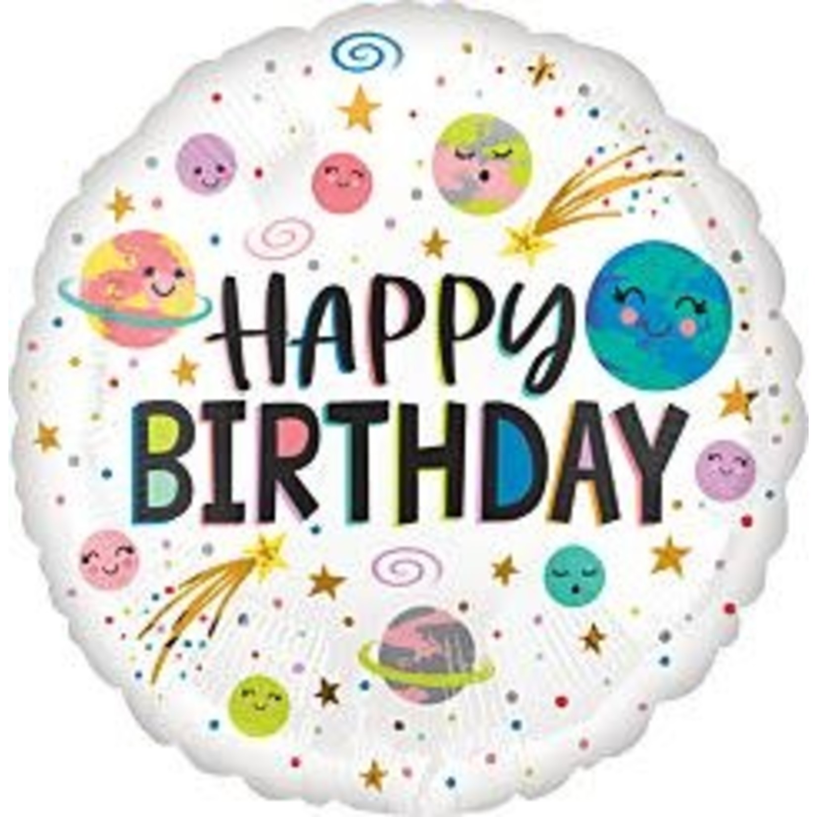 Anagram 18" Smiling Galaxy Balloon