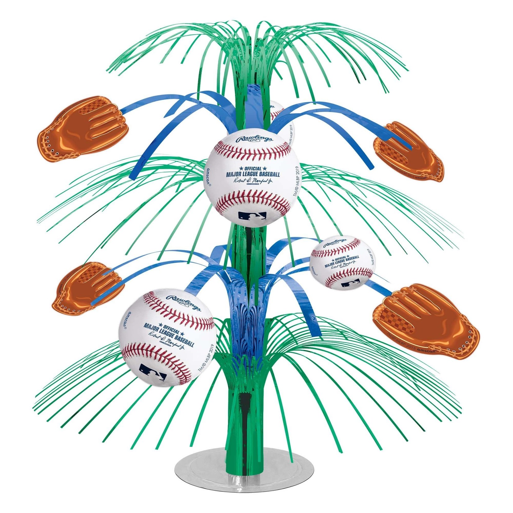 Baseball Cascade Centerpiece