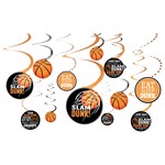 BasketBall Swirl Decorations