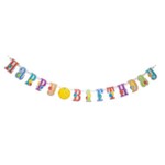 Birthday BannerHappy Birthday Jumbo Jointed Banner with Number Stickers