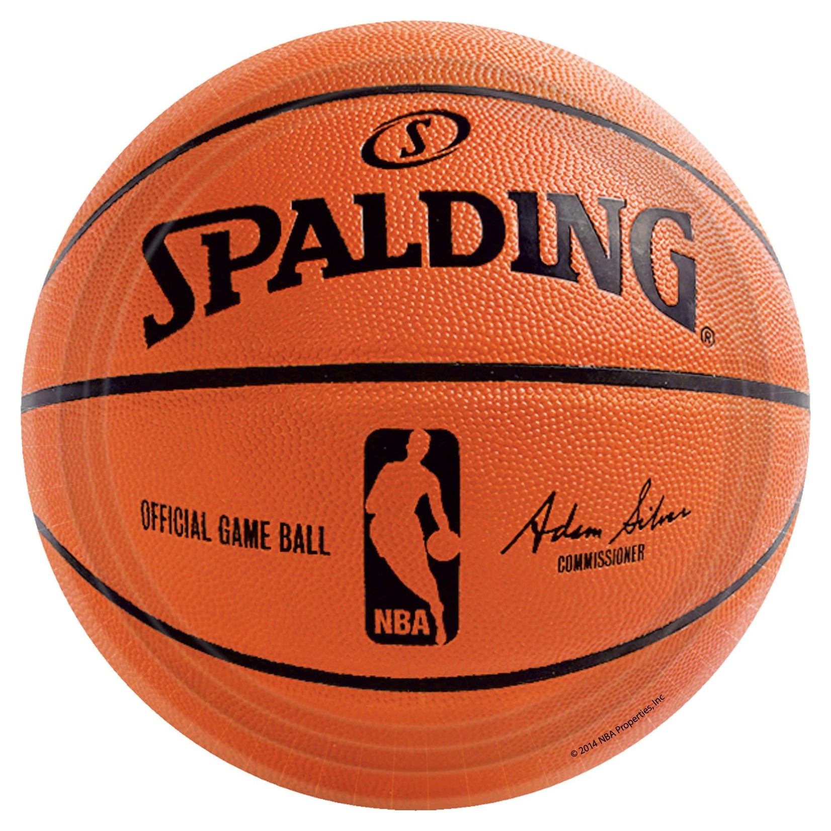 Basketball Spalding Plates 9in