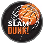 Basketball Slam Dunk Plates 7in