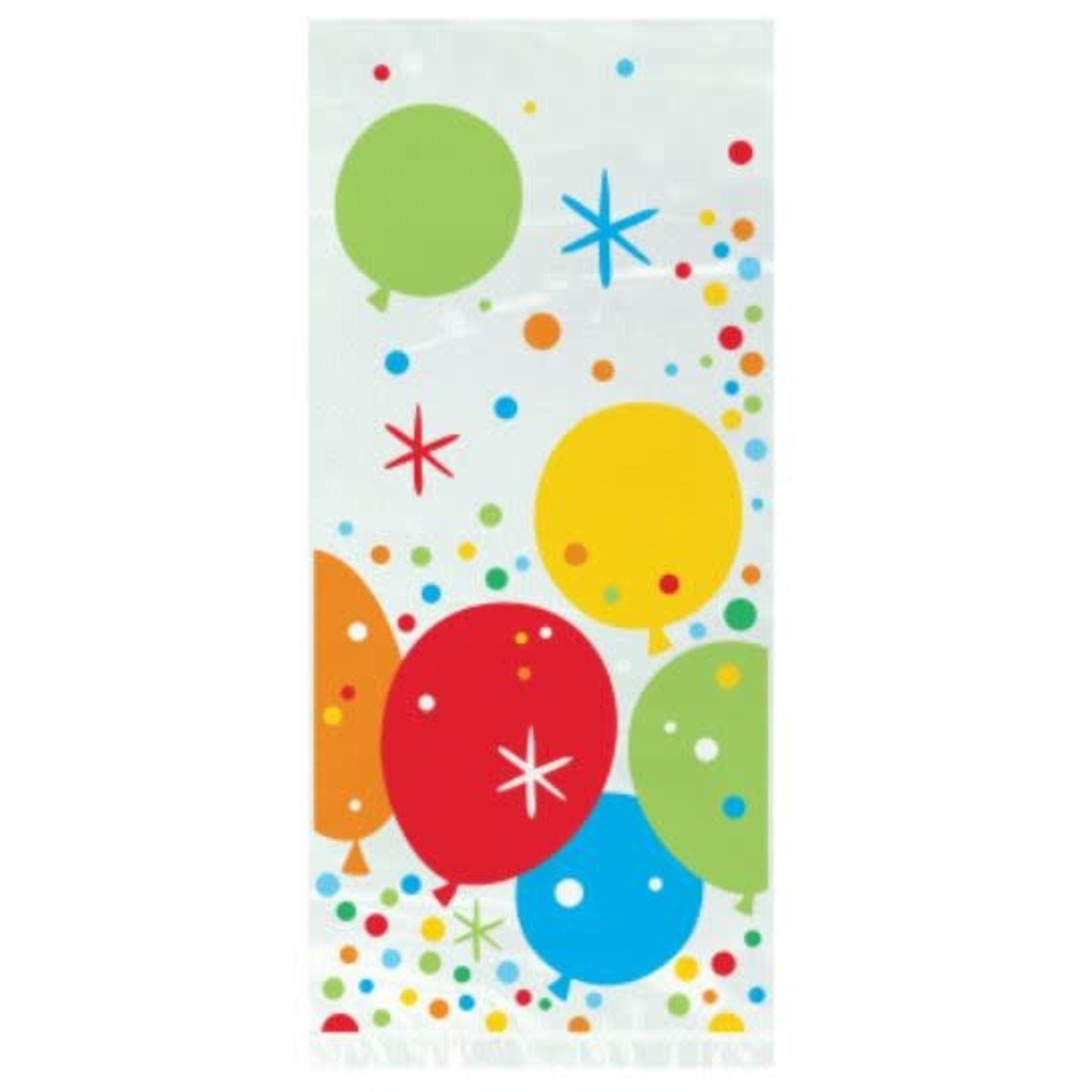 Glitzy Gold Birthday Cellophane Bags  20ct