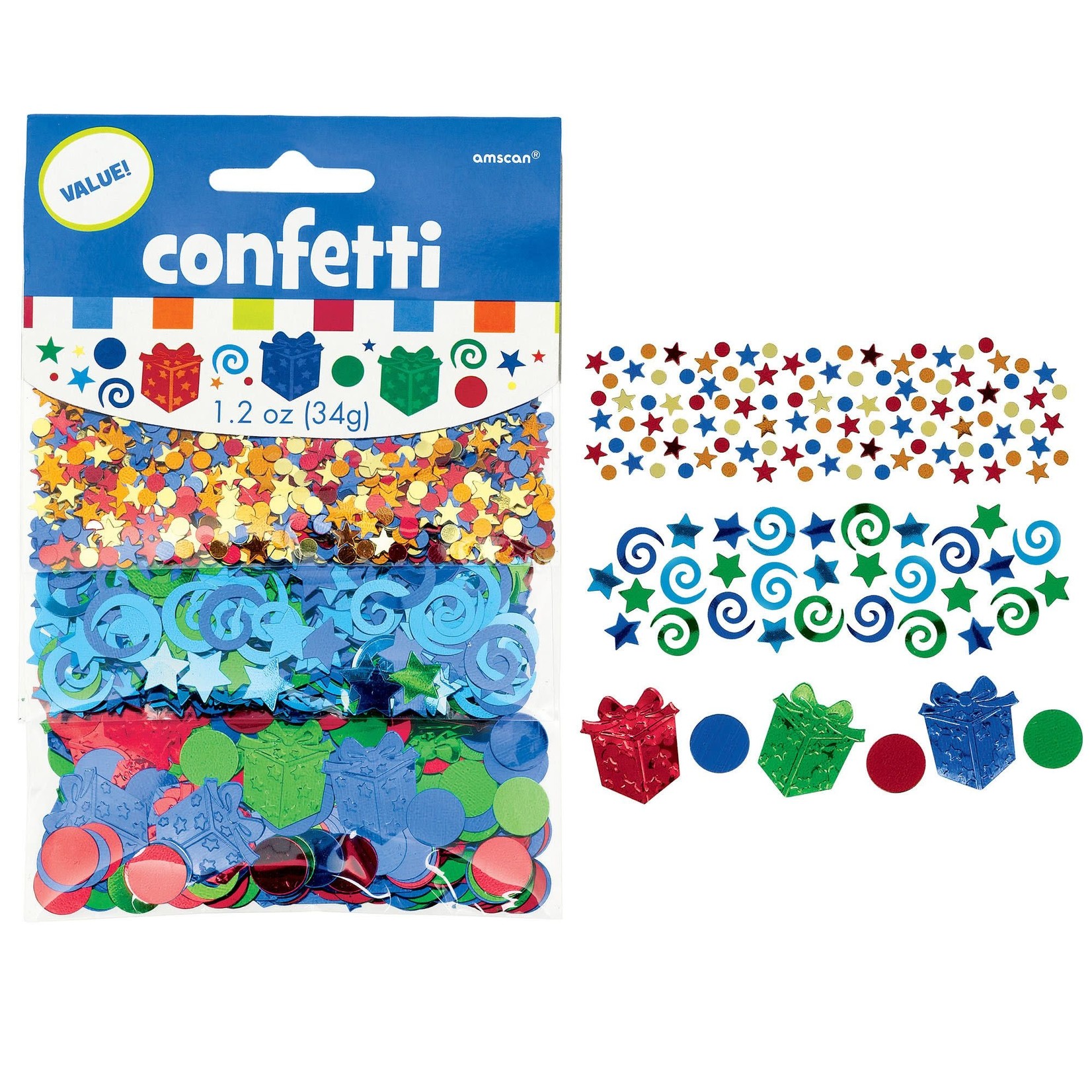 Happy Birthday Boy Metallic Confetti Mix