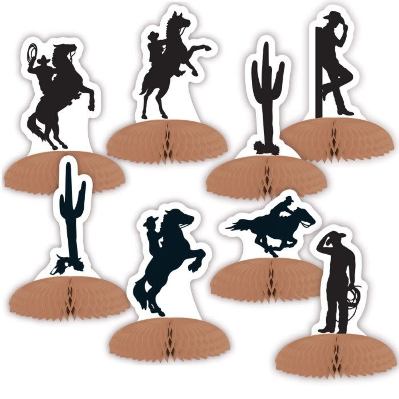 Western Silhouette Mini Centerpieces