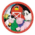 Farm Friends Round 9" Dinner Plates  8ct