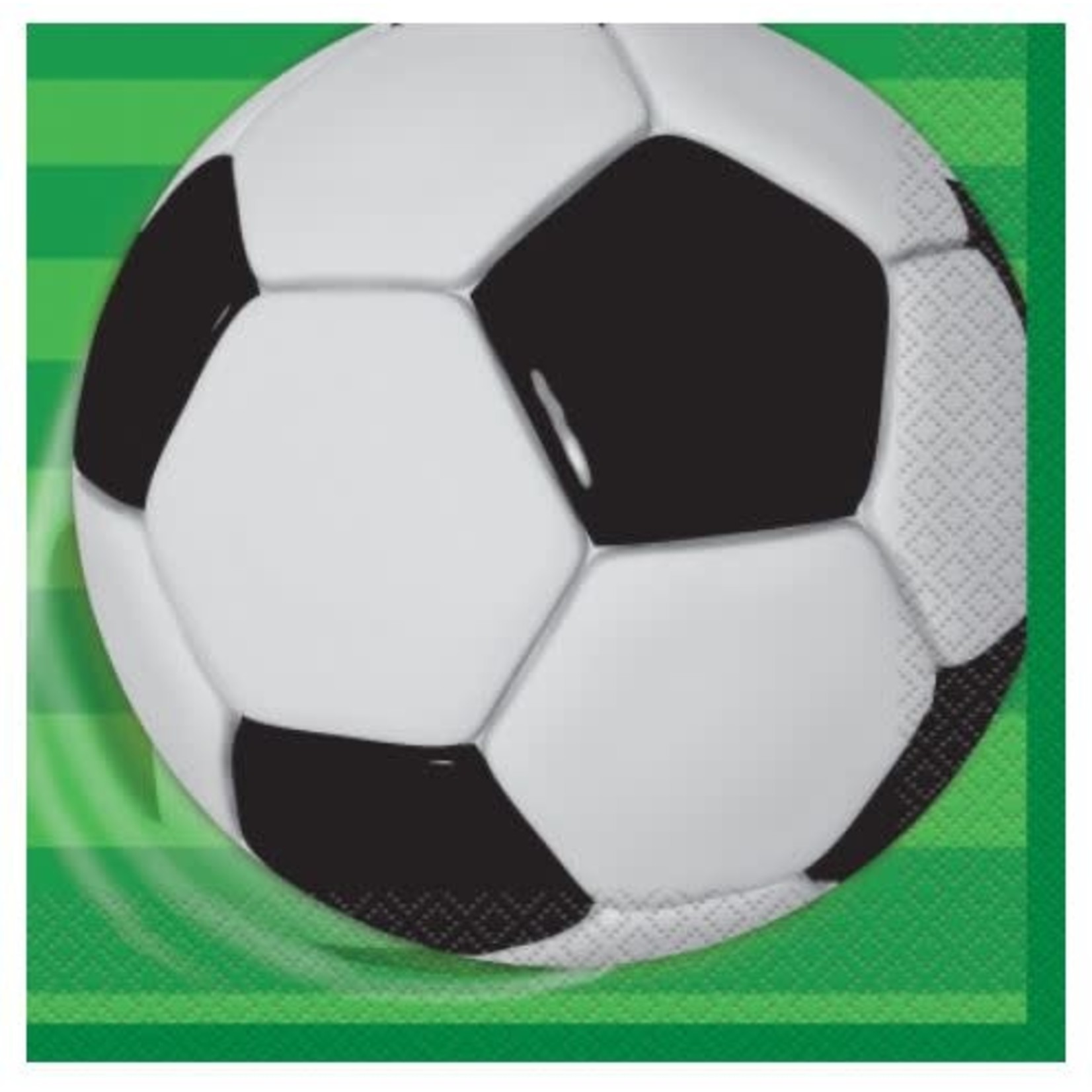 3D Soccer Luncheon Napkins  16ct