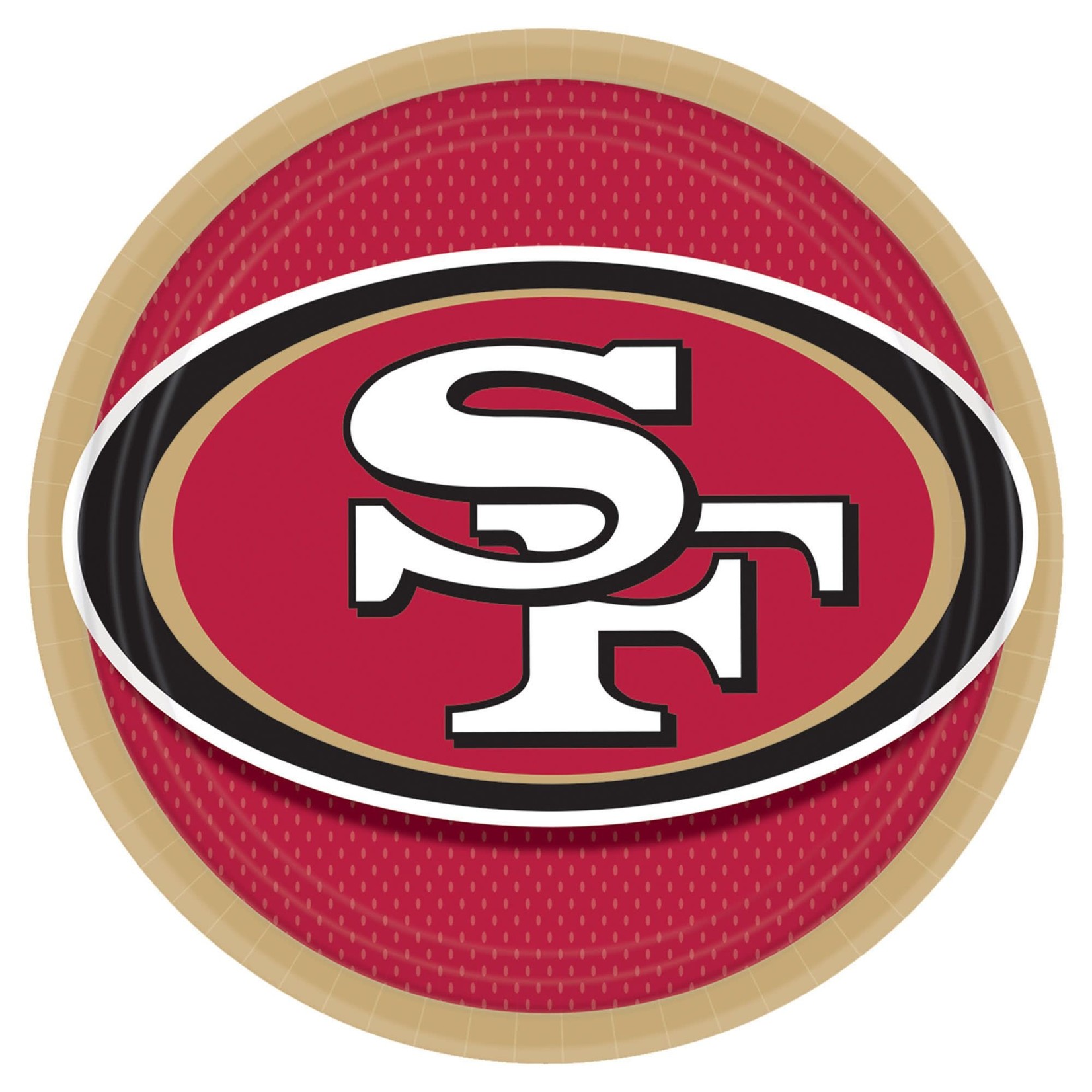 San Francisco 49ers 9" Round Plates