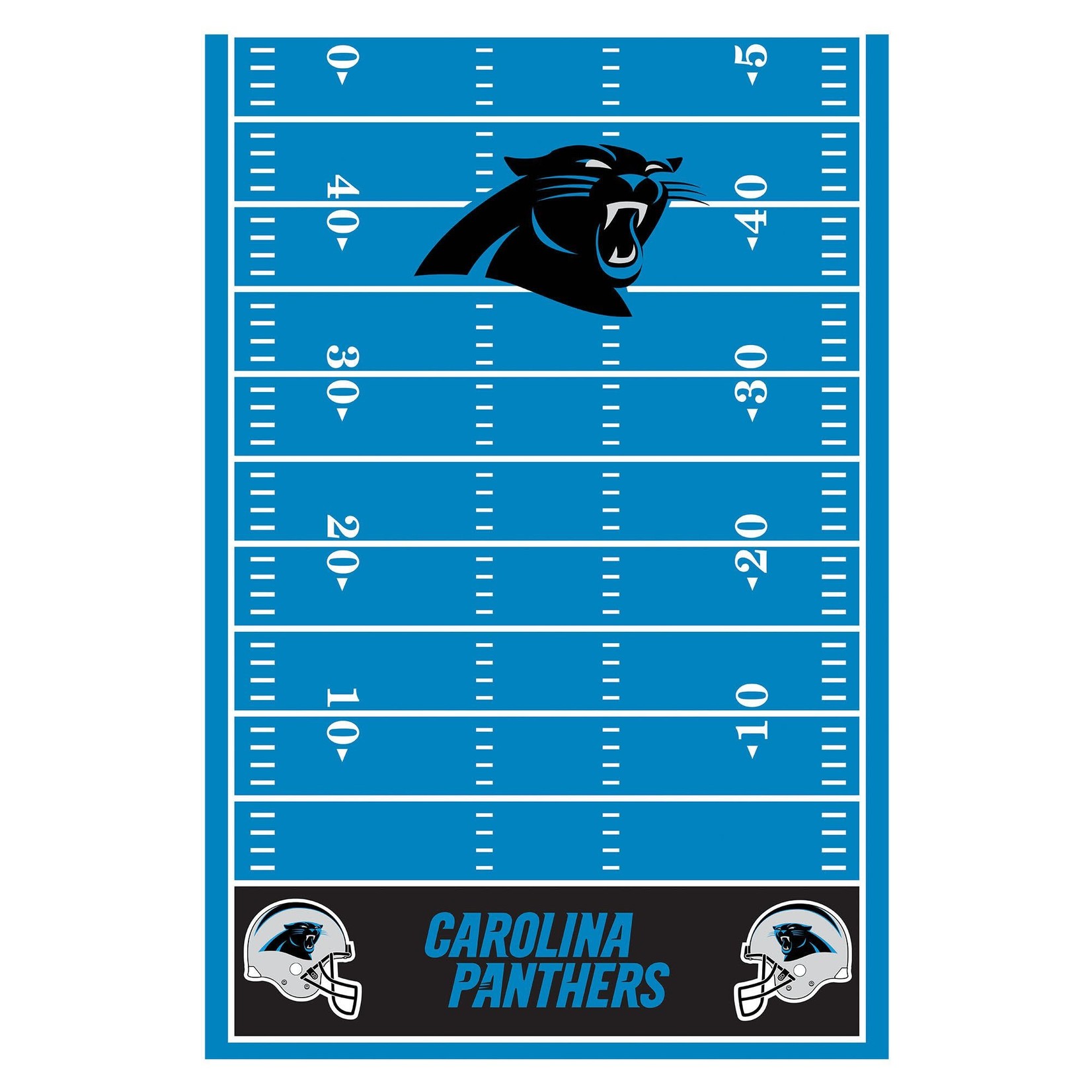 Carolina Panthers Plastic Table Cover - All Over Print