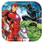 Avengers Square 7" Dessert Plates  8ct