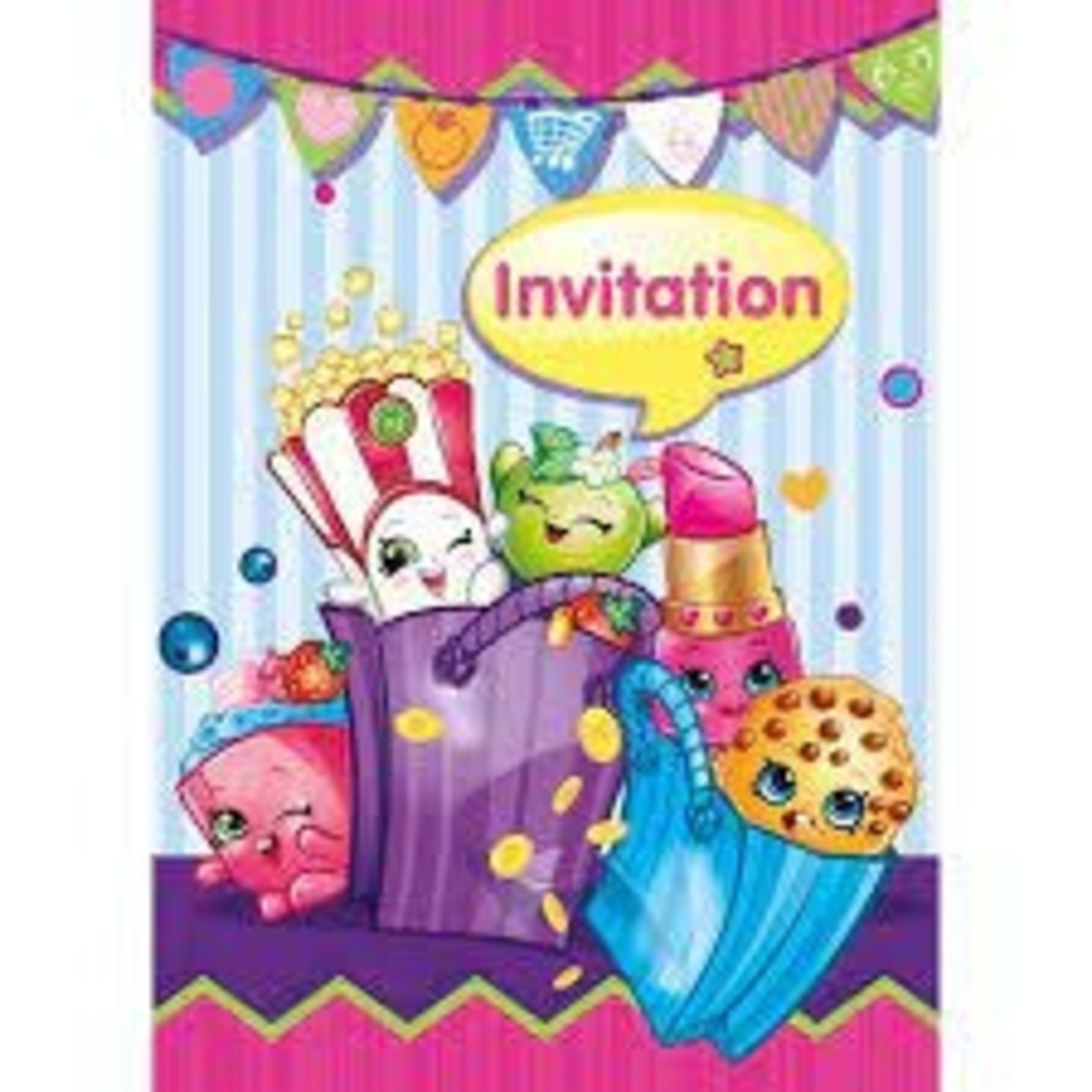 Shopkins Invitation 8ct