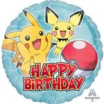 Anagram 18" Happy Bday Pokemon Balloon