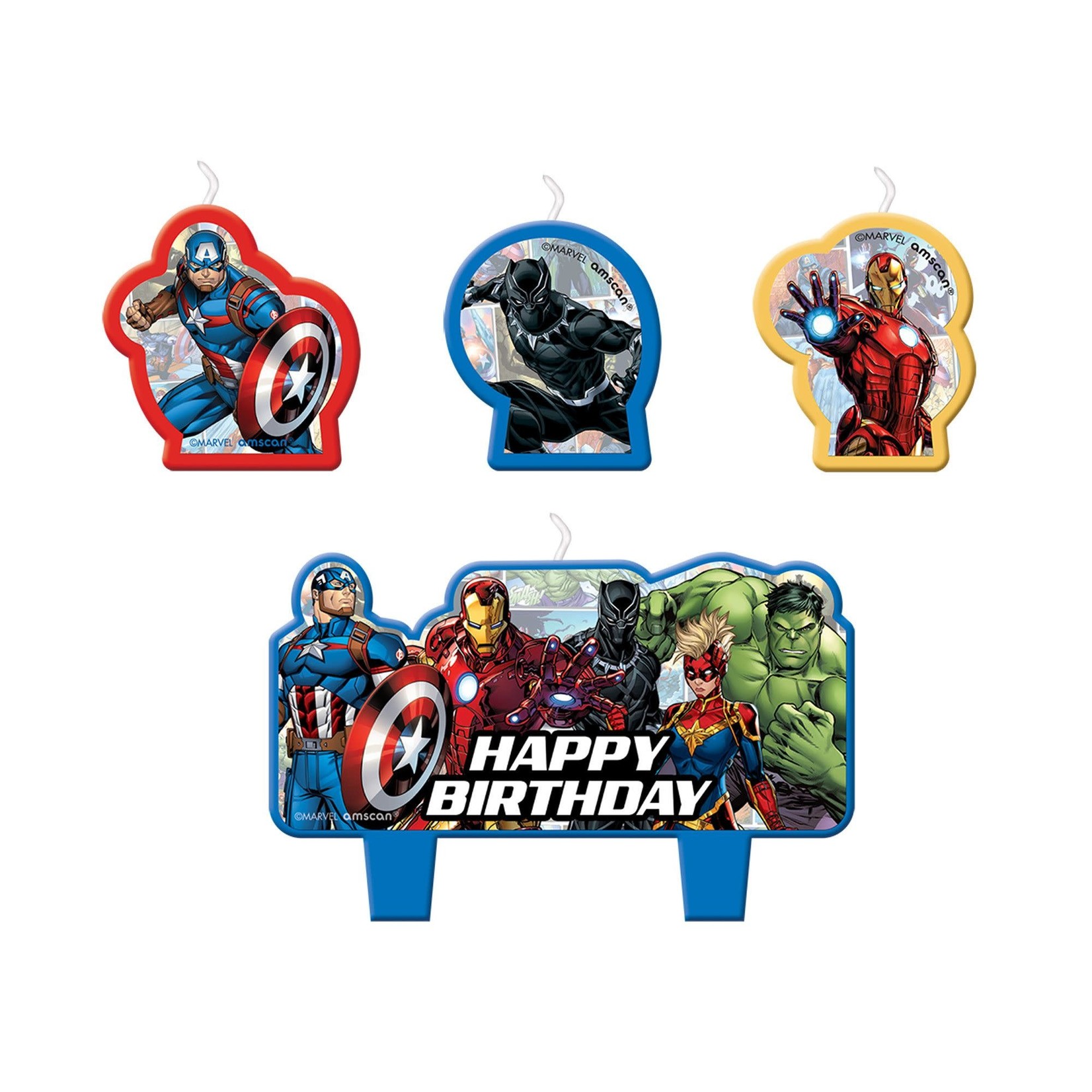 Marvel Avengers Birthday Candle Set