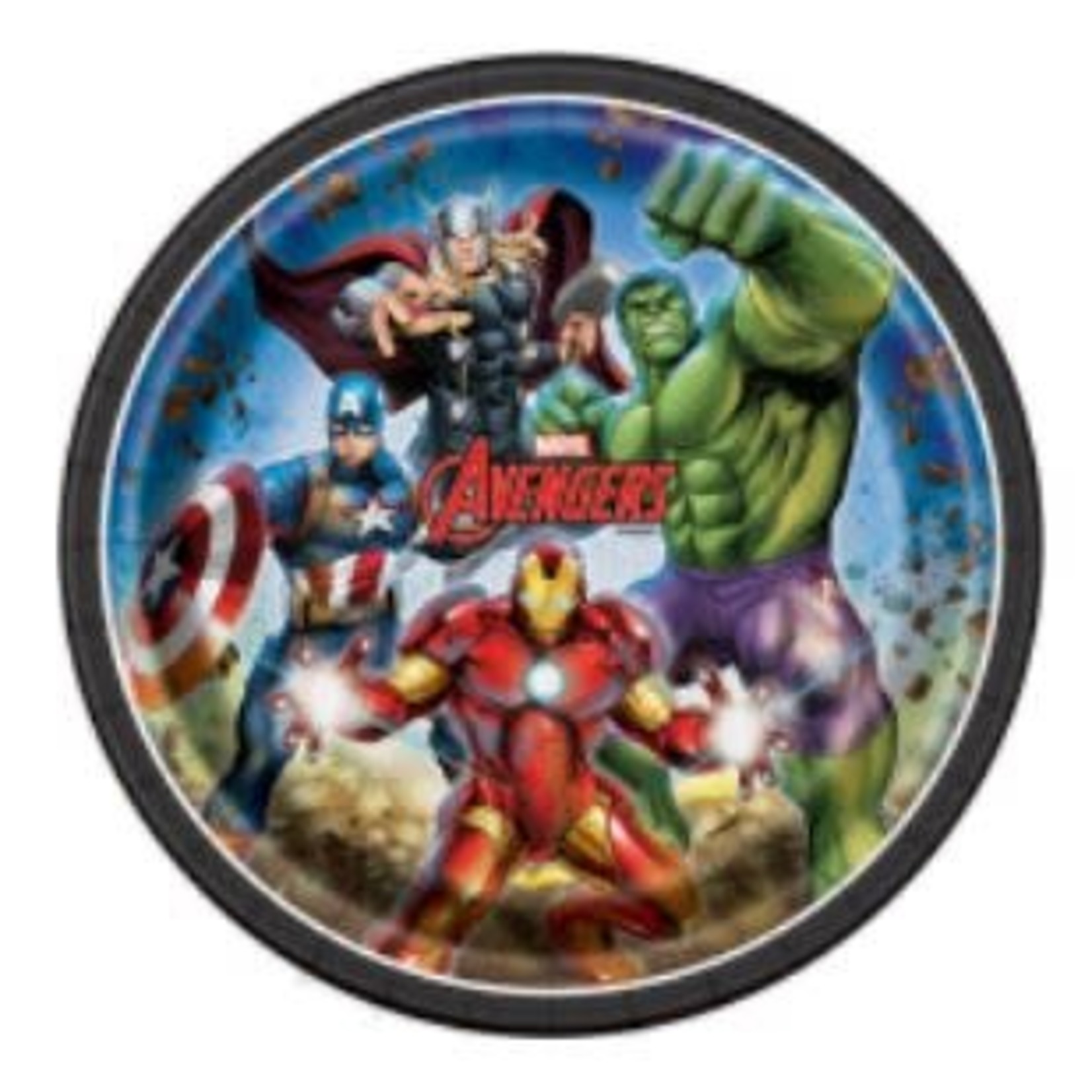 Avengers Round 9" Dinner Plates  8ct