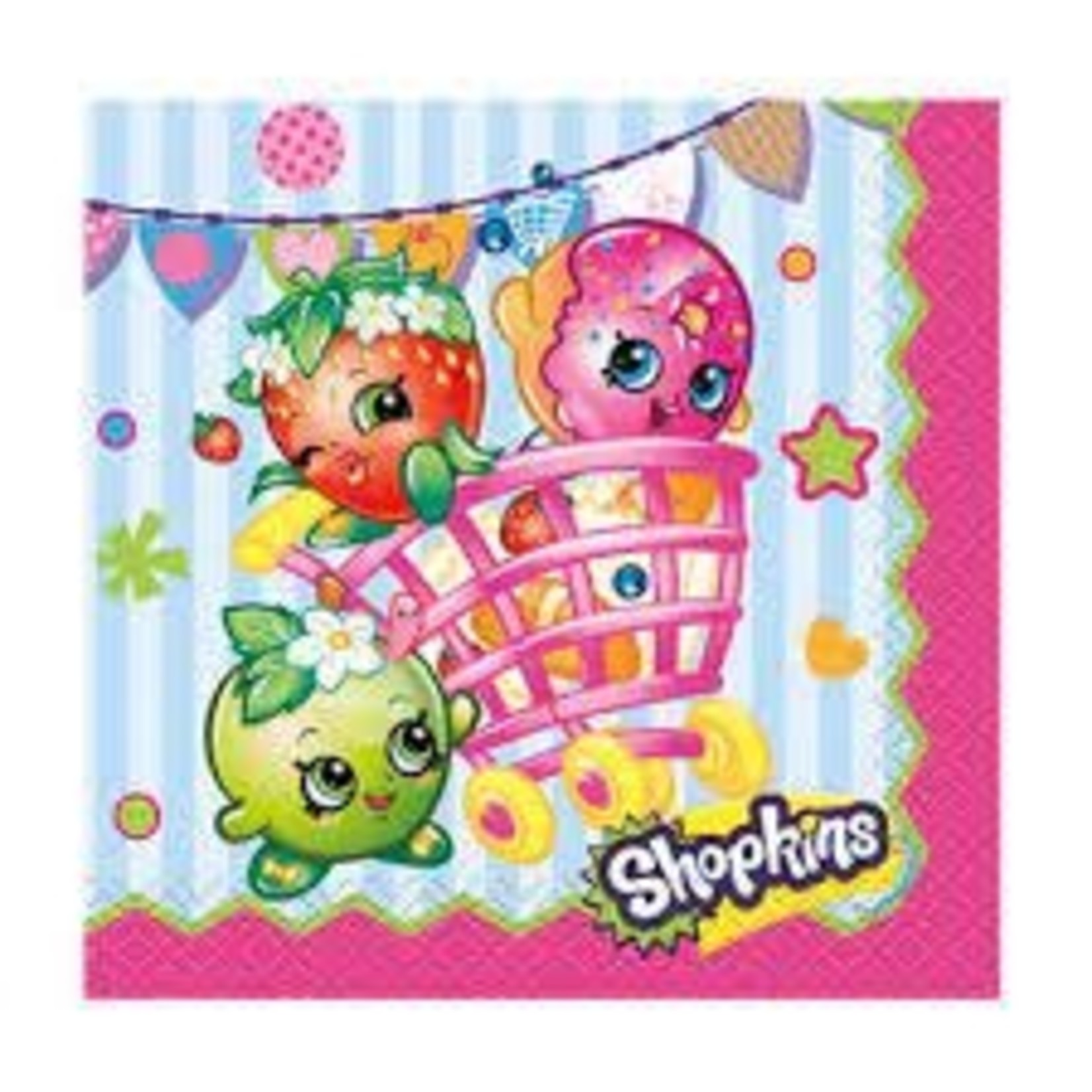 Shopkins Cake  Napkin