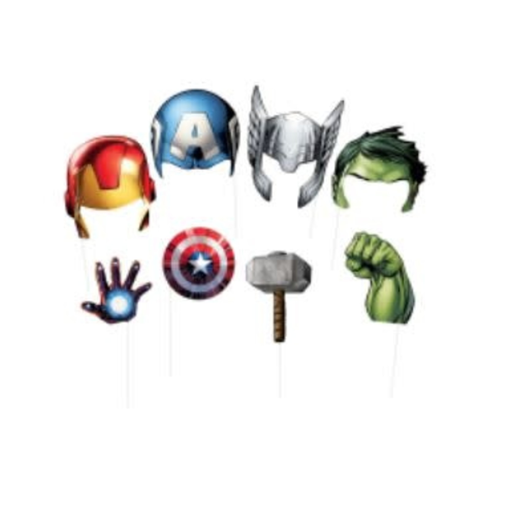 Avengers Assemble Photo Booth Props  8ct