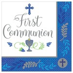 Communion Day Boy Beverage Napkins