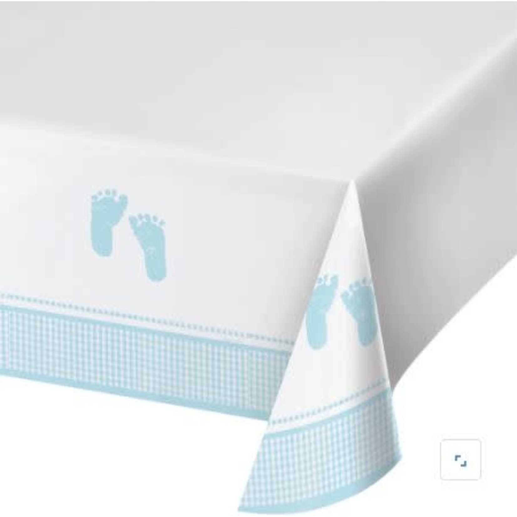 Plaid Baby Boy Tablecover