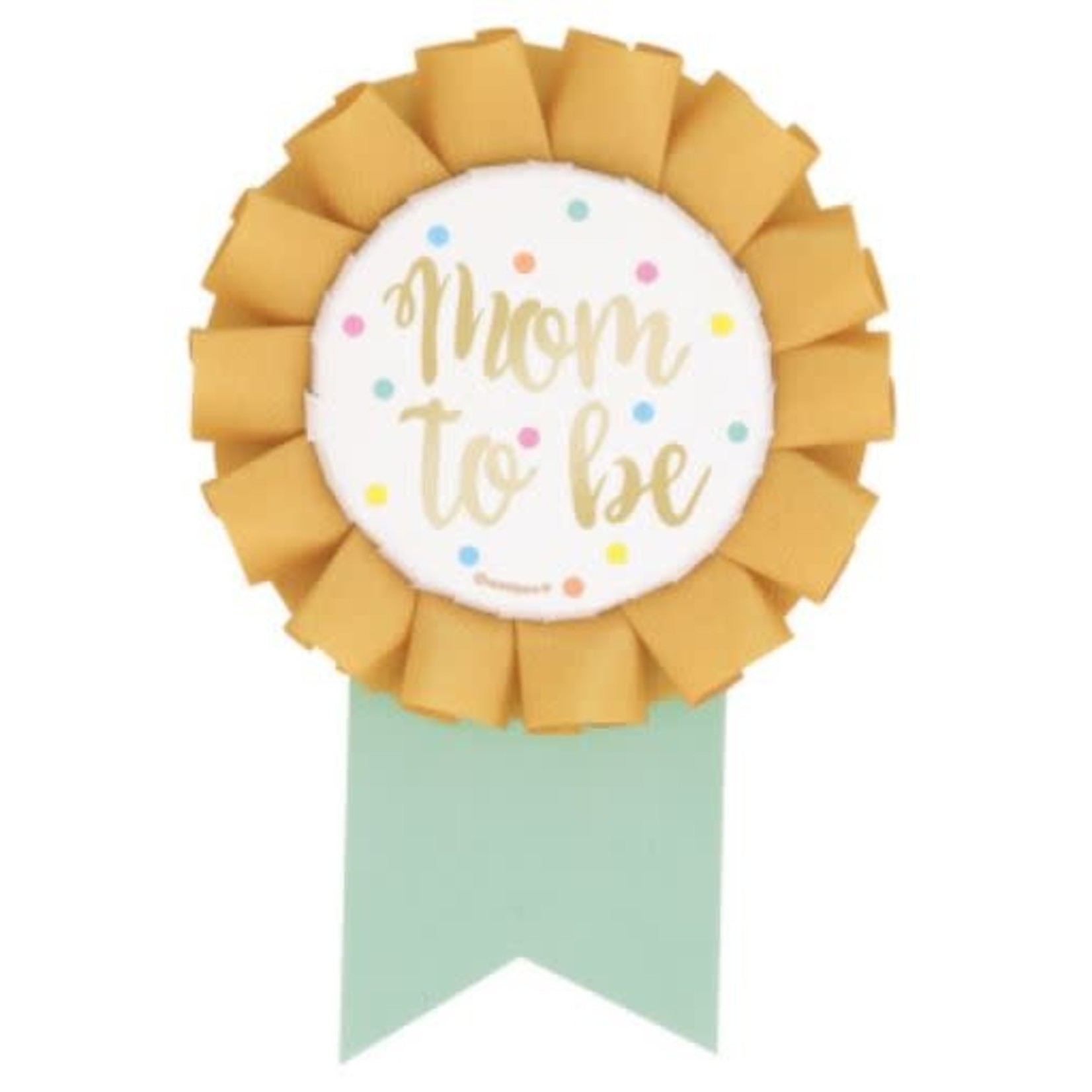 Foil "Mom to Be" Baby Shower Badge