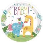 Fisher Price™ Hello Baby Round Plates, 7"