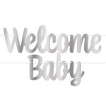 Foil Welcome Baby Streamer