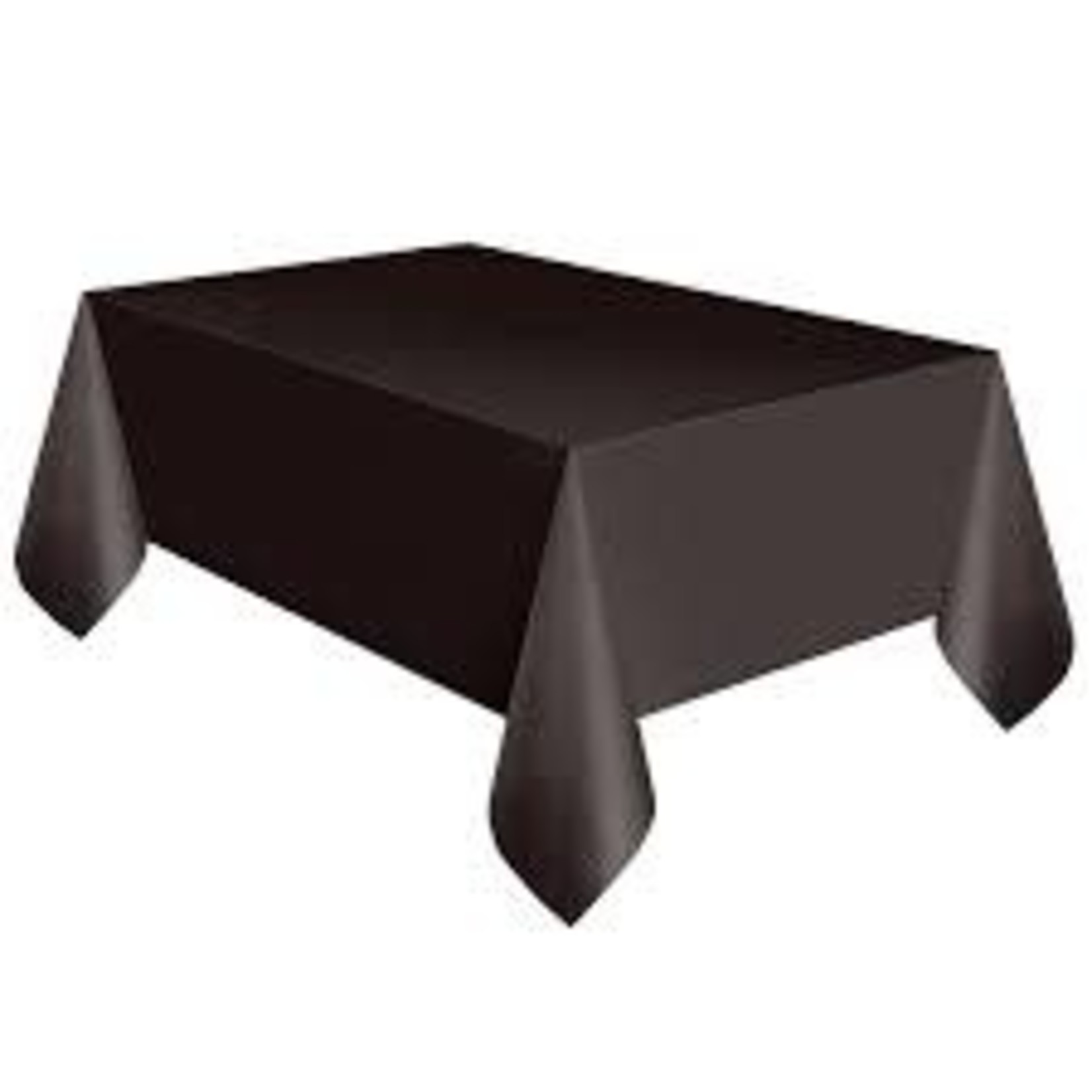 Black Plastic Table Cover 54x108