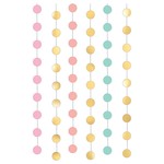Round String Decorations - Pastel