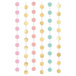 Round String Decorations - Pastel