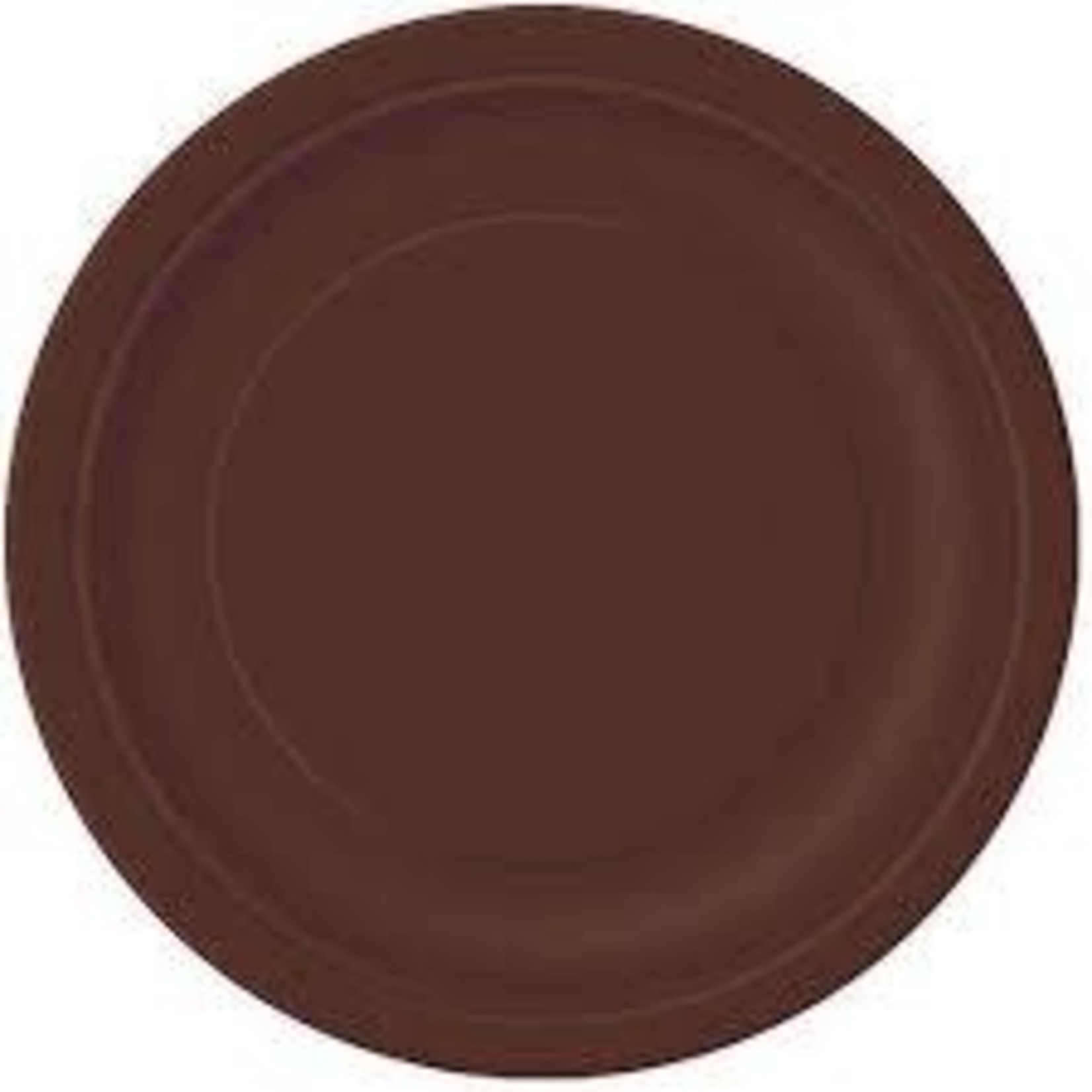 Brown Plastic Plates 50ct